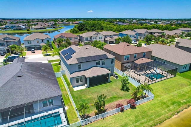 11612 Sunburst Marble Rd, Riverview, FL 33579 - aerial view of residential area with a large body of water