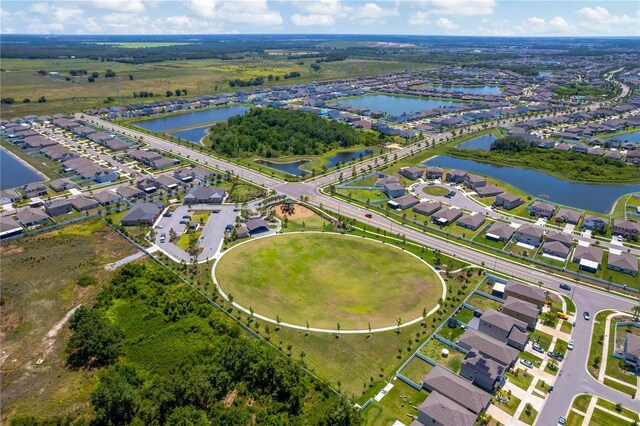 11612 Sunburst Marble Rd, Riverview, FL 33579 - aerial perspective of suburban area with a nearby body of water