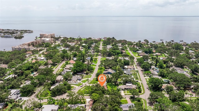 5800 3rd St S, Saint Petersburg, FL 33705 - aerial view of property and surrounding area with a nearby body of water