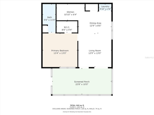 3229 40th Ln S Unit C, Saint Petersburg, FL 33711 - home floor plan