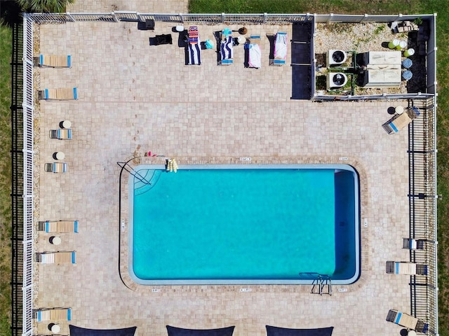 2131 Ridge Rd S Unit 3, Largo, FL 33778 - bird's eye view of a pool area