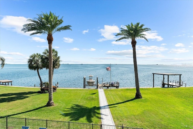 110 Carlyle Dr, Palm Harbor, FL 34683 - water view with a dock