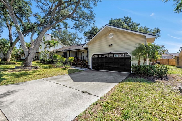 7461 Pescador Pl, Seminole, FL 33772 - ranch-style home featuring an attached garage, a chimney, and concrete driveway