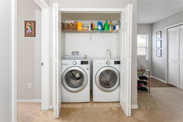 8415 Edgewater Place Blvd, Tampa, FL 33615 - laundry room featuring carpet, independent washer and dryer, and baseboards