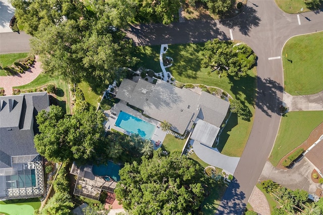 2110 Reaney Rd, Lakeland, FL 33803 - aerial overview of property's location with a pool area