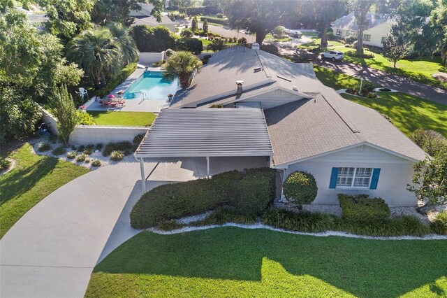 2110 Reaney Rd, Lakeland, FL 33803 - aerial view of property and surrounding area with a pool