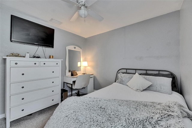 11728 Crest Creek Dr, Riverview, FL 33569 - bedroom featuring carpet flooring and a ceiling fan