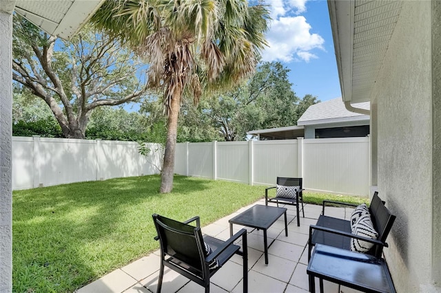 11728 Crest Creek Dr, Riverview, FL 33569 - view of patio / terrace featuring outdoor lounge area
