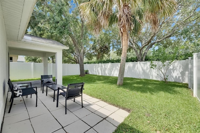11728 Crest Creek Dr, Riverview, FL 33569 - view of yard with a patio