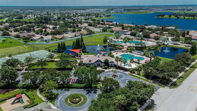 11728 Crest Creek Dr, Riverview, FL 33569 - bird's eye view of a nearby body of water and a pool