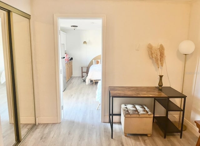 2137 W Saint Louis St, Tampa, FL 33607 - corridor with light wood-style floors and baseboards