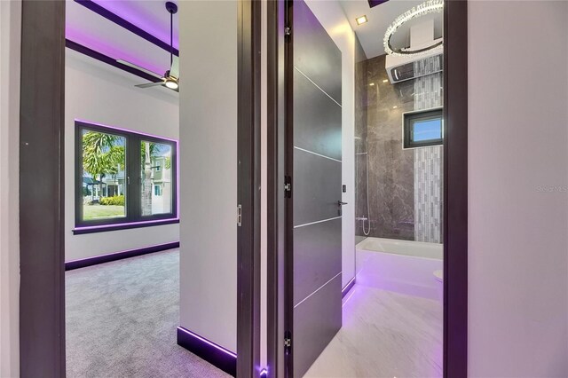 6532 Simone Shores Cir, Apollo Beach, FL 33572 - corridor featuring baseboards and carpet floors