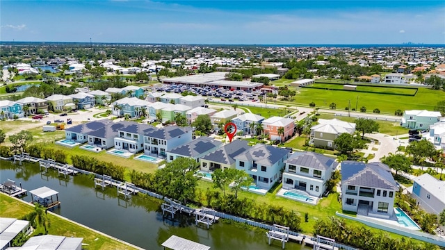 6532 Simone Shores Cir, Apollo Beach, FL 33572 - aerial view of residential area with a large body of water