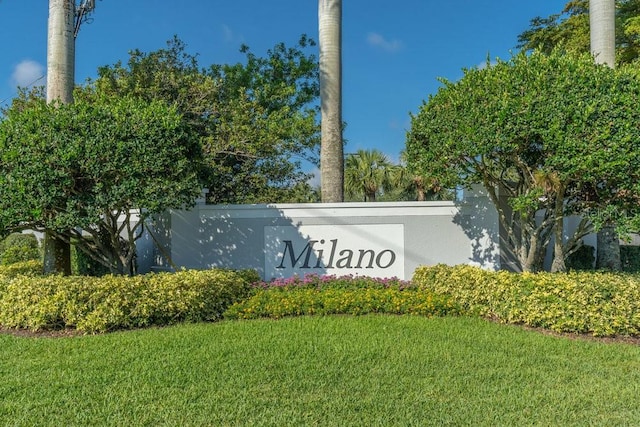 15958 Marcello Cir, Naples, FL 34110 - community / neighborhood sign featuring a lawn