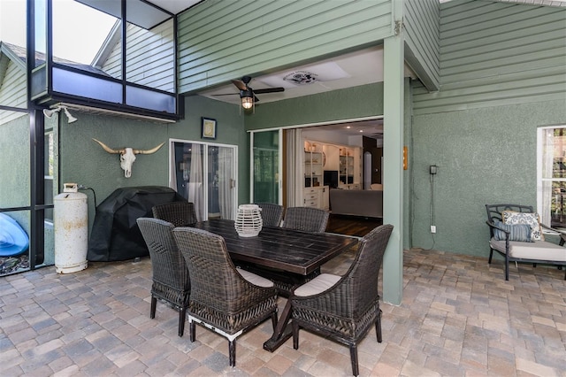 5619 Essex Ct, Palm Harbor, FL 34685 - view of patio / terrace featuring a grill and outdoor dining area