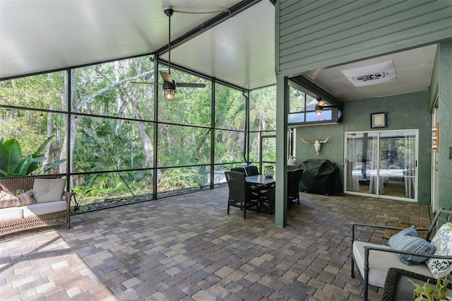 5619 Essex Ct, Palm Harbor, FL 34685 - sunroom / solarium featuring outdoor dining area