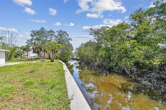 1110 Canal St, Ruskin, FL 33570 - view of yard with a water view