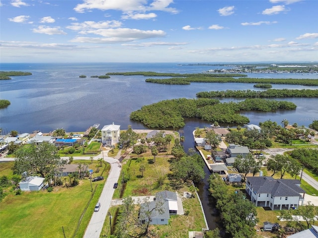 1110 Canal St, Ruskin, FL 33570 - aerial perspective of suburban area with a large body of water