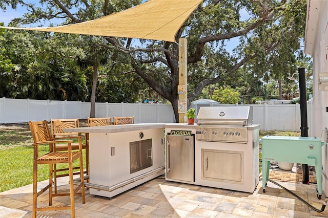 1579 Bayshore Blvd, Dunedin, FL 34698 - fenced backyard with a patio