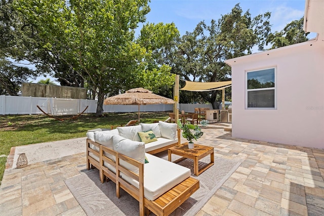 1579 Bayshore Blvd, Dunedin, FL 34698 - view of patio with an outdoor living space