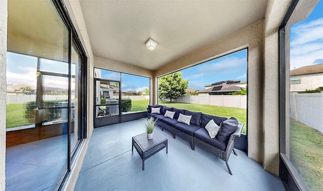 13903 Sage Thrasher Ln, Riverview, FL 33579 - sunroom / solarium with an outdoor hangout area