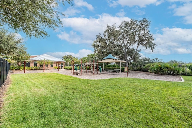 13903 Sage Thrasher Ln, Riverview, FL 33579 - view of yard featuring a gazebo