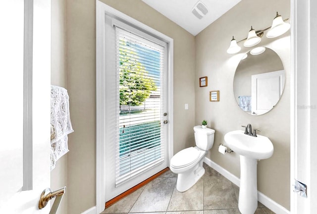 13903 Sage Thrasher Ln, Riverview, FL 33579 - half bath featuring toilet and tile patterned floors