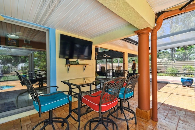 7507 Beasley Rd, Tampa, FL 33615 - view of patio with outdoor dining space
