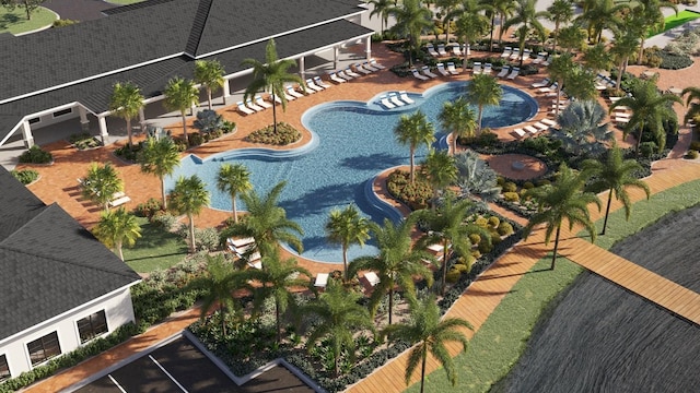 12597 Lily Quartz Loop, Parrish, FL 34219 - aerial view of a pool