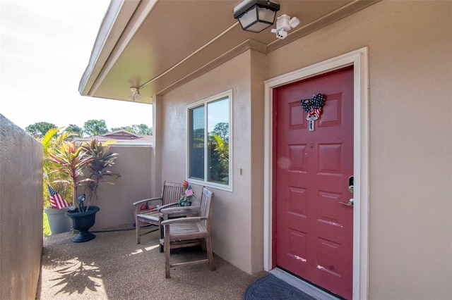 2444 Laurelwood Dr Unit A, Clearwater, FL 33763 - property entrance featuring stucco siding