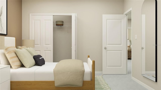 11083 E 65th Ter, Palmetto, FL 34221 - carpeted bedroom featuring a closet and baseboards