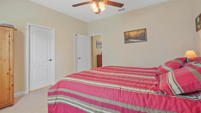 3862 Tristram Loop, Land O Lakes, FL 34638 - bedroom with carpet, baseboards, and a ceiling fan