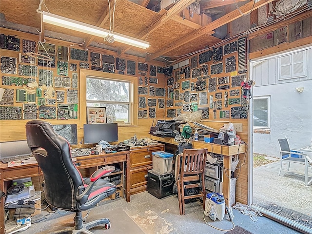 11912 Mcmullen Loop, Riverview, FL 33569 - office area featuring concrete floors