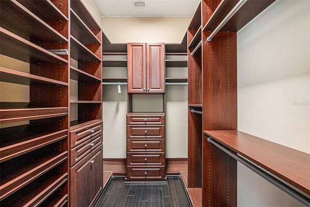 10645 Ruffino Ct, Trinity, FL 34655 - walk in closet with dark wood-style floors