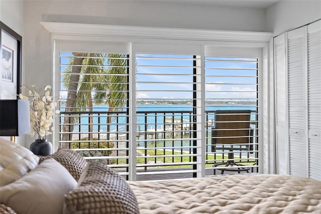 7520 Sunshine Skyway Ln S Unit 109, Saint Petersburg, FL 33711 - bedroom with a water view