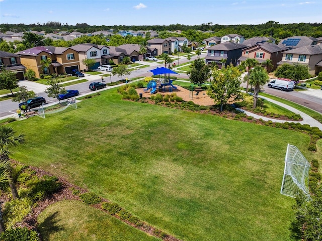 1321 Custer Bayou St, Ruskin, FL 33570 - aerial view of residential area featuring a park