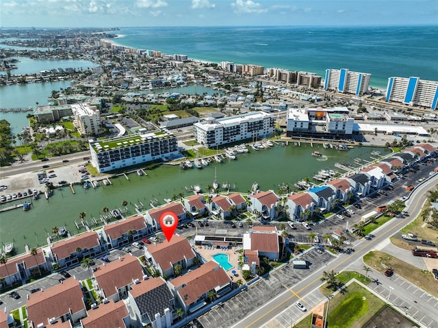 230 Medallion Blvd Unit F, Madeira Beach, FL 33708 - view of urban area with a nearby body of water and a marina