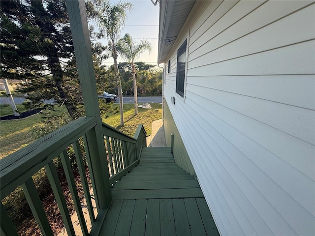 3338 Fernleaf Dr, Hernando Beach, FL 34607 - view of wooden terrace
