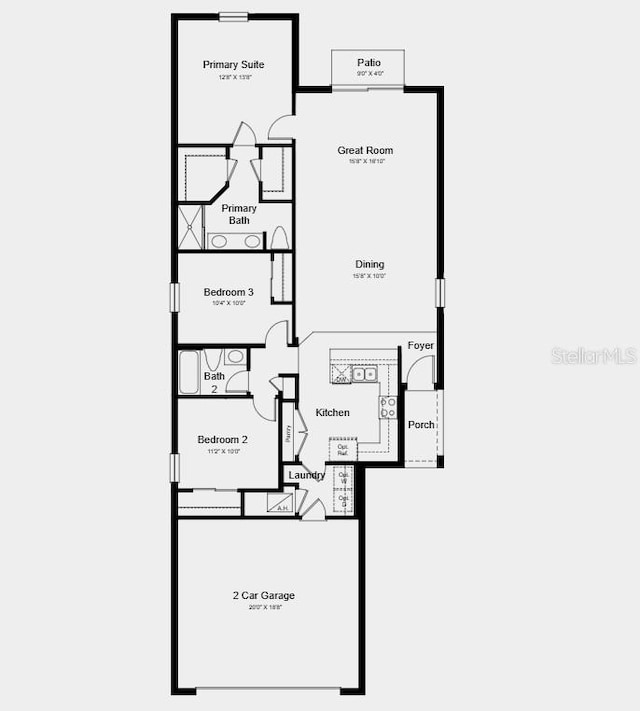 12435 Gust Ct, Hudson, FL 34669 - home floor plan