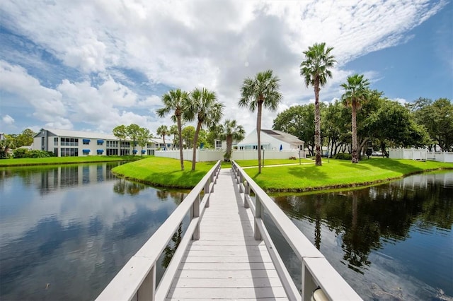 14840 Shipwatch Trce Unit 1924, Largo, FL 33774 - dock area with a water view
