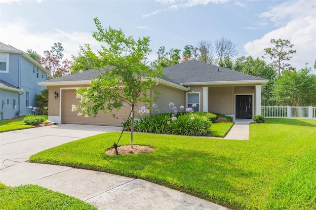 20403 Sultana Ct, Tampa, FL 33647 - view of front of house featuring stucco siding, an attached garage, concrete driveway, and a shingled roof