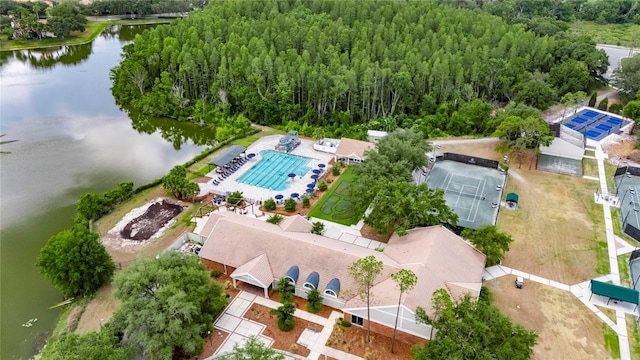 9481 Highland Oak Dr Unit 1511, Tampa, FL 33647 - aerial view of a large body of water and a pool area