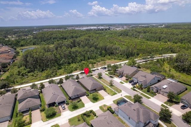 2280 Long Spur, Odessa, FL 33556 - aerial perspective of suburban area featuring a forest