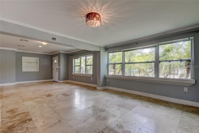 1242 Bermuda St, Clearwater, FL 33755 - unfurnished room with crown molding and baseboards
