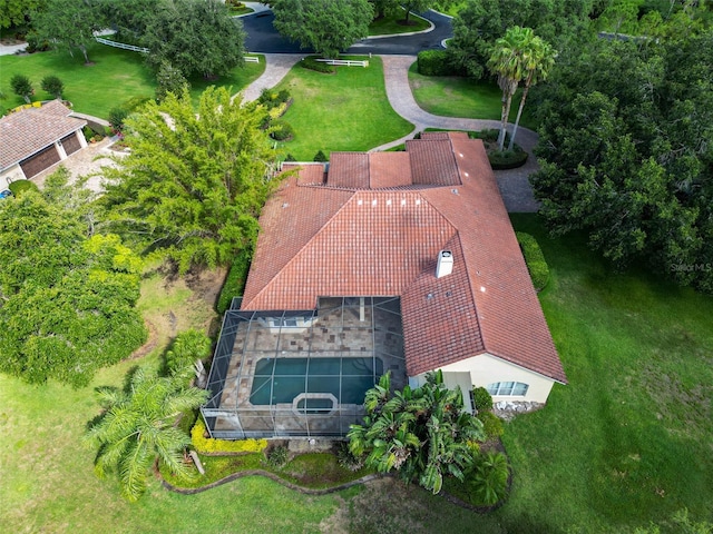 10504 Echo Lake Dr, Odessa, FL 33556 - view from above of property