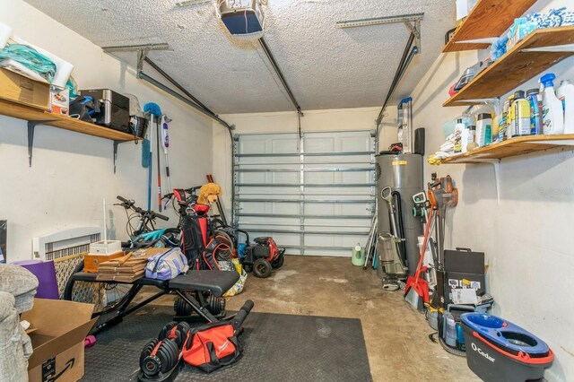 4021 Vana Dr, Sarasota, FL 34241 - garage featuring water heater and a garage door opener
