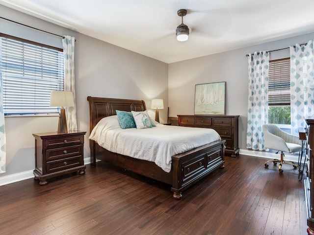 3003 W Leila Ave, Tampa, FL 33611 - bedroom featuring wood finished floors, baseboards, and a ceiling fan