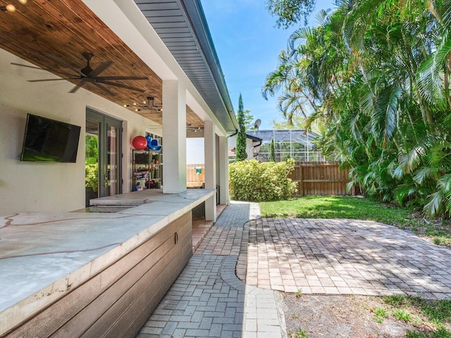 3003 W Leila Ave, Tampa, FL 33611 - view of patio featuring a ceiling fan