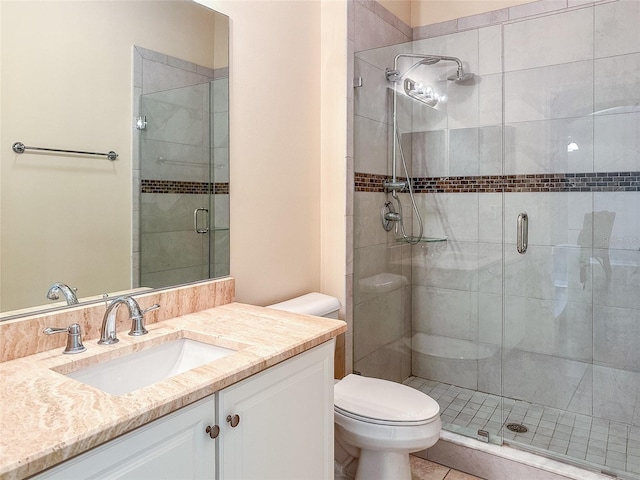 21209 Diamonte Dr, Land O Lakes, FL 34637 - full bathroom with toilet, a stall shower, and vanity
