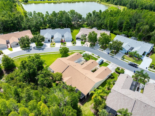 21209 Diamonte Dr, Land O Lakes, FL 34637 - aerial perspective of suburban area featuring a nearby body of water